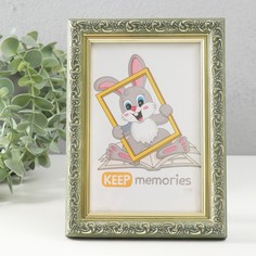 Фоторамка Keep memories Винтаж 10х15 см, оливковый No Brand