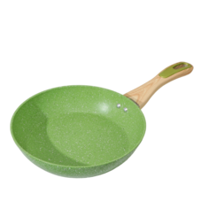 Сковорода Доляна Green, d=22 см, пластиковая ручка, индукция, антипригарное покрытие, цвет