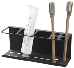 Полка Electriclight HANNA 22/6.5/9 для зубных щеток и пасты, черный