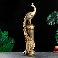 Колонна Хорошие сувениры Жар-птица черное золото, 66х20х20см