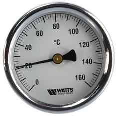 Термометр Watts биметаллический с погружной гильзой F+R8
