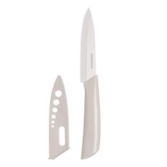 Нож для нарезки, 15 см, с чехлом, керамика/пластик, молочный, Regular Kuchenland