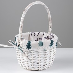 Корзина, 27 х 16/33 см, лоза No Brand
