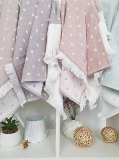 Полотенце кухонное Tivolyo Home DOTTY бирюзовый 50X70 см 1 шт