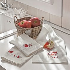 Полотенце кухонное Tivolyo Home Apple 40х60 см 3 шт набор