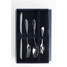 Набор АргентА столовый серебряный Эгоист-Капелька кованная 1644НБ01801