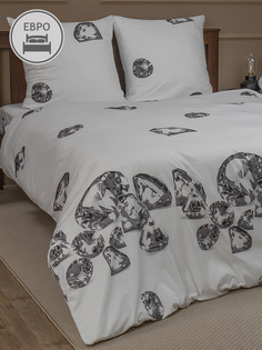 Постельное бельё Amore Mio Мако-сатин Adamant Микрофибра Евро