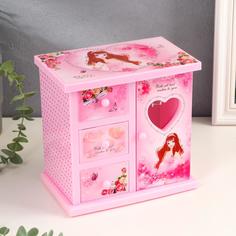 Шкатулка музыкальная "Шкафчик модницы" 18х18х12 см Bazar