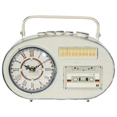 Часы настольные декоративные Магнитофон, L26 W7 H15 см, (1хАА не прилаг.) KSM-748051 Remeco