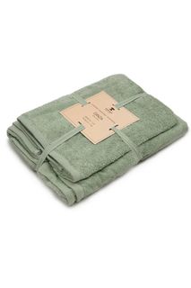 Махровые полотенца Традиция GINZA 2 шт. 50х90 1шт 70х140 1шт Олива