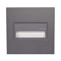 Светильник SONA Графит/RGB в монт.коробку, с квадратной рамкой 14V DC с RGB диодами Zamel