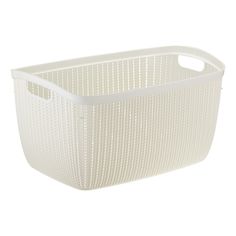 Корзина ВЯЗАНИЕ 26 л, Белый ротанг, М 2617 Idea