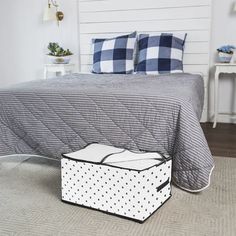 Чехол для одеял, подушек и постельного белья Eco White (60х40х30 см) Homsu