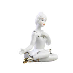 Сувенир "Балерина" золото 7 см No Brand