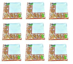 Салфетки бумажные Bulgaree green русские узоры 33х33см 3слоя 20шт 9 упаковок