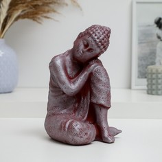 Фигура "Будда задумчивый" серая, 19см Хорошие сувениры