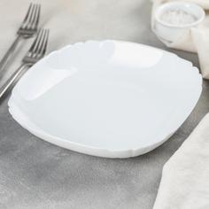 Тарелка суповая Luminarc Lotusia, 550 мл, d=22 см, стеклокерамика, цвет белый(6 шт.)