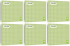 Салфетки бумажные Bulgaree green клетка зеленая 2 слоя 33х33 см в уп 20шт 6 уп