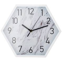 Часы настенные Lefard "Marble" 30x30x4,5 см, белый (220-457)
