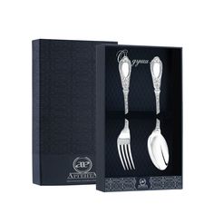 Набор десертный Аргента Фамильный 1585НБ02801 Серебро 925пр