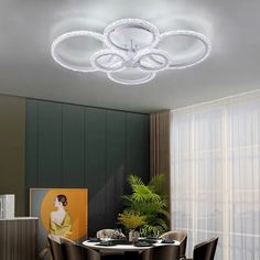 Люстра потолочная светодиодная SAFILIGHT 6005-6-bubble-white