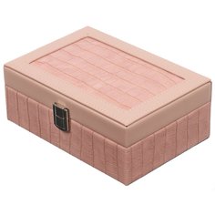 Шкатулка для украшений, полимер, 20х14х7,5 см см, розовая, Y4-5317 Фирма Воронежспецстрой ООО