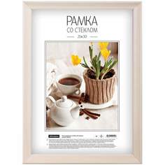 Фоторамка OfficeSpace 296646 21х30 см дерево цвет Натуральный комплект 4 шт Lefard