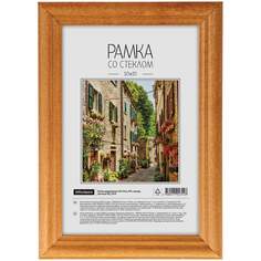 Рамка для фото OfficeSpace 216202 10х15 см дерево цвет Янтарь комплект 10 шт Lefard