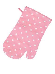 Варежка-прихватка Guten Morgen Pink polka dot горох розовый 17х30 см