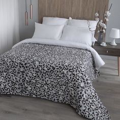 Плед для дивана флисовый 150х200 на кровать, на 1,5 кровать, диван Леопард La Notta