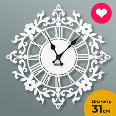 Часы настенные бесшумные металлические Ornament W 31 ost