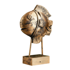 Фигура "Рыба на подставке" бронза, 36см Хорошие сувениры