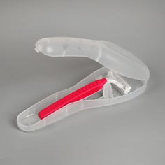 Органайзер для бритвы, с крышкой, 17x6x3,5 см, цвет прозрачный Queen Fair