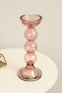 Подсвечник Home Philosophy розовый 13х31 см