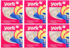 Салфетки для уборки York губчатые влажные 3шт/уп 6 уп