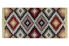 Ковер турецкий килим двусторонний 80 x 150 см хлопок No Brand