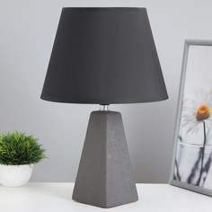 Настольная лампа "Альберта" Risalux Е27 40Вт серый 25х25х36см