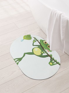 Коврик противоскользящий Древняя лягушка для ванной и туалета 58х38 см Joy Arty
