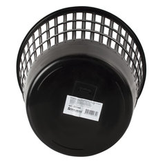 Корзина для бумаг 16л Brauberg Maxi, круглая сетчатая, пластик, черная (231165), 9шт.