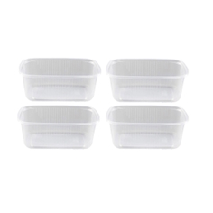 Контейнер одноразовый Юпласт 200мл 108х82мм без крышки прозрачный 4 уп по 100шт (ЮУПМ2613)