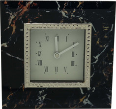 Часы Jardin DEte "Мрамор", cталь, стекло, 14x14,3x3,2 см
