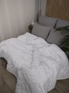 Одеяло стеганное 1,5 спальное, облегченное всесезонное, Хлопок, 145х200 см, 200 гр/м2 Baby Nice