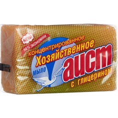 Мыло кусковое хозяйственное 70% Аист с глицерином 150г отдушка нейтральная 4304010004 60шт