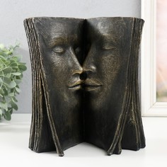Статуэтка 9679965 Влюблённые в страницах книги под металл 20,4х11,7х22,2 см No Brand