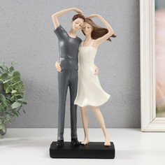 Статуэтка 9889743 Влюблённые - одно сердце на двоих 12х6,5х27,5 см No Brand