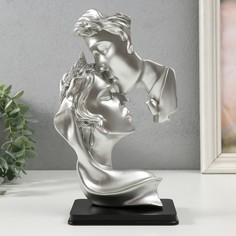 Статуэтка 9889763 Девушка в платке и юноша серебро 16,3х10,5х26 см No Brand