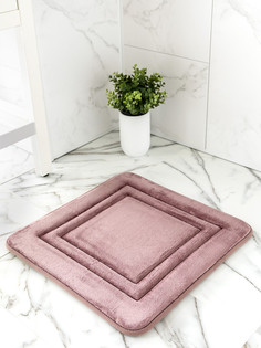 Коврик для туалета DeNASTIA Soft Collection 50x50см, мемори, лиловый M111282