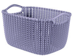 Корзина Curver KNIT S 8 л фиолетовая пастель