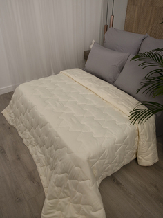 Одеяло стеганное 2 спальное облегченное всесезонное, Овечья шерсть, 175х200, 200 гр/м2 Baby Nice