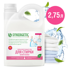 Synergetic, Гель для стирки белого белья концентрат, гипоаллергенный, 2750 мл